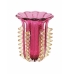 Vaso diMurano francesca P pink com ouro