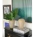 Vaso diMurano giovanna off white com ouro