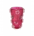 Vaso murano fleur pink com ouro