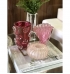 Vaso murano fleur pink com ouro