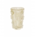 Vaso murano fleur transparente com ouro