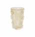 Vaso murano fleur transparente com ouro