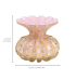 Vaso murano torino rosa claro com ouro