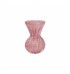 Vaso murano tulipa P rosa chiclete com ouro