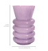 Vaso vidro canelado lilás Vaso vidro canelado lilás