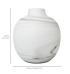 Vaso vidro fosco branco G Vaso vidro fosco branco G