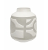 Vaso vidro fosco geométrico branco