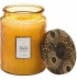 Vela Voluspa pote vidro G 100H relevo baltic amber