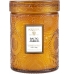 Vela Voluspa pote vidro P 50H relevo baltic amber