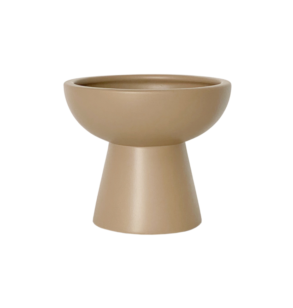 Vaso cerâmica fosca bege estocolmo P