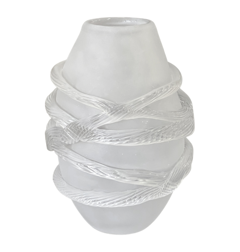 Vaso vidro jateado chris